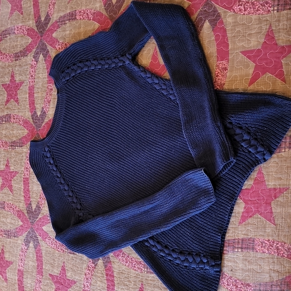 Halogen braided sweater